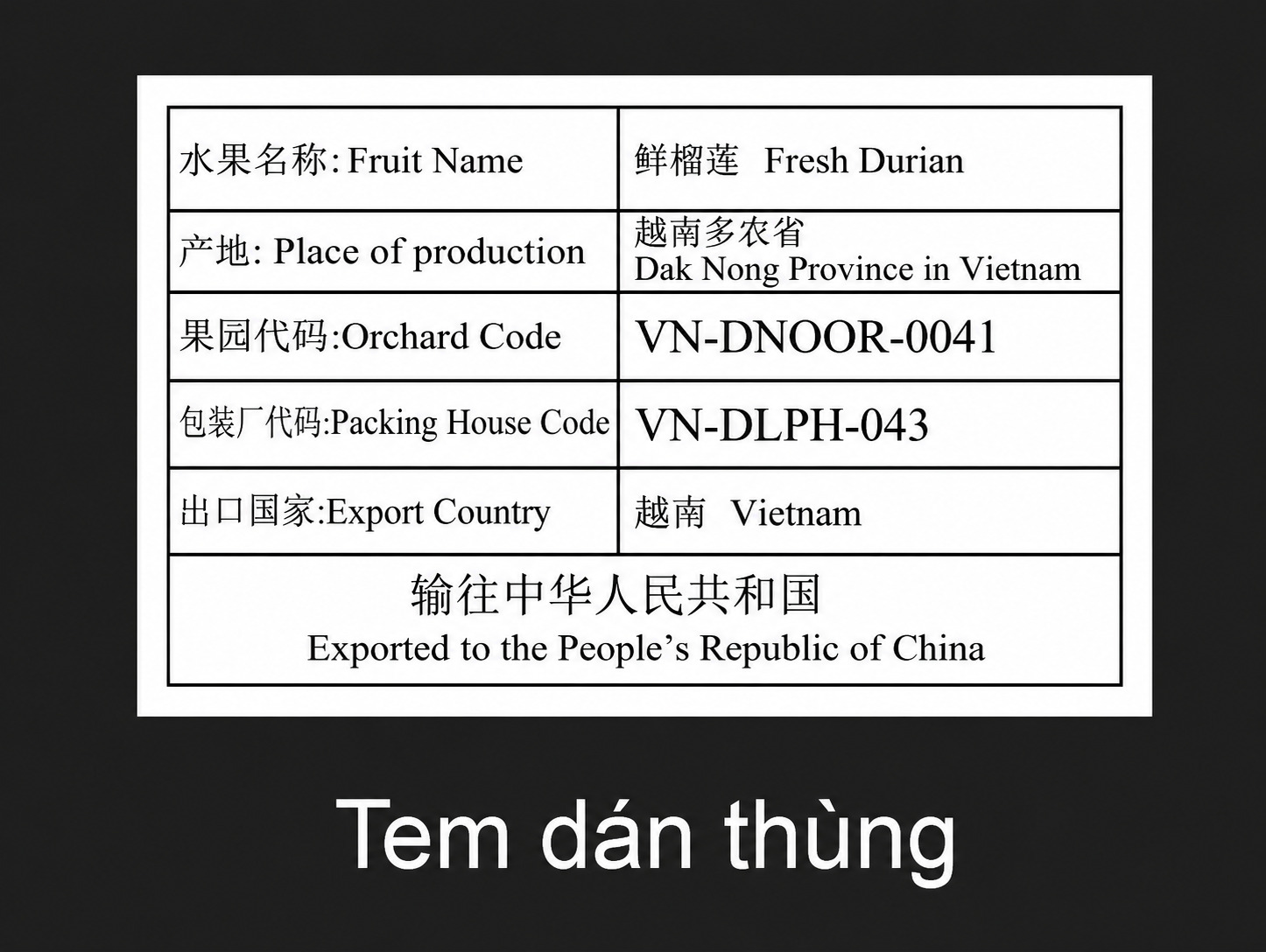 Tem dán thùng carton